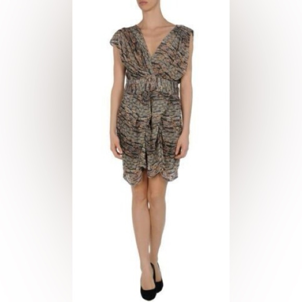 Isabel Marant velvet burnout flocked mini dress